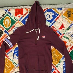 (M) Pink VS Purple Zip Up Hoodie